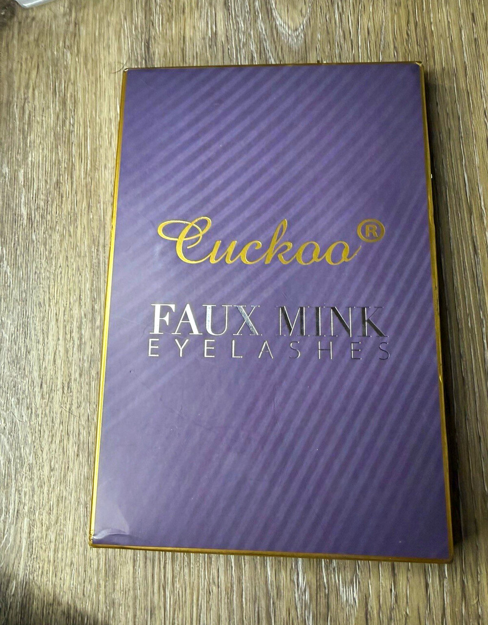 Cuckoo Faux Mink Eyelashes Black Long Natural Full Volume Reusable + Adhesive